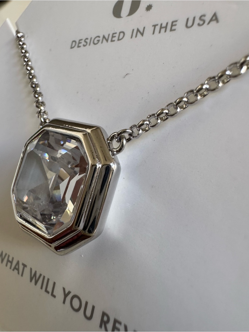 A Quickened Pulse - CZ on Rhodium - OG Necklace